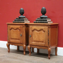 Load image into Gallery viewer, x SOLD Pair of Vintage French Lamp Cabinets, or Bedside Cabinets, or Hall Cupboards. B11790
