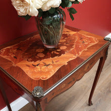 Load image into Gallery viewer, x SOLD Antique French Walnut and Marquetry Top Fold-Over Card Table or Games Table. B11896
