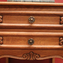 Load image into Gallery viewer, x SOLD Pair of Vintage French Bedside Cabinets or Two-drawer Lamp or Side Tables. B11826
