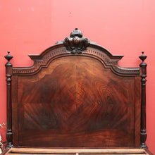 Load image into Gallery viewer, Antique French Rosewood Bed, Double. includes slat base, Foot, Headboard, Side Rails. B12237
