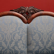 Load image into Gallery viewer, Antique Central European Biedermeier Chaise, Lounge or Sofa, Flame Mahogany and Fabric. B11788
