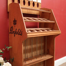 Load image into Gallery viewer, x SOLD Vintage Wine Rack, Penfolds Old Shop Advertising Wine Rack or Stand. B11784
