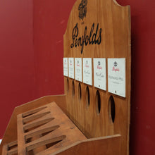 Load image into Gallery viewer, x SOLD Vintage Wine Rack, Penfolds Old Shop Advertising Wine Rack or Stand. B11784
