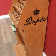 Load image into Gallery viewer, x SOLD Vintage Wine Rack, Penfolds Old Shop Advertising Wine Rack or Stand. B11784
