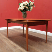 Load image into Gallery viewer, Burgess Australia - Mid-Century Teak Dining Table with Extension Leaves. B12366
