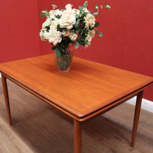 Load image into Gallery viewer, Burgess Australia - Mid-Century Teak Dining Table with Extension Leaves. B12366
