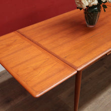 Load image into Gallery viewer, Burgess Australia - Mid-Century Teak Dining Table with Extension Leaves. B12366
