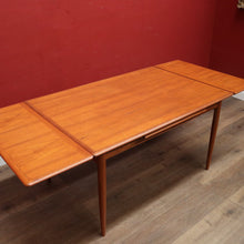 Load image into Gallery viewer, Burgess Australia - Mid-Century Teak Dining Table with Extension Leaves. B12366
