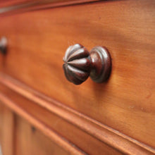 Load image into Gallery viewer, Antique English Mahogany Sideboard or Servery with Drawer and Cupboard Storage. B12359
