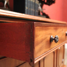 Load image into Gallery viewer, Antique English Mahogany Sideboard or Servery with Drawer and Cupboard Storage. B12359
