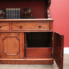 Load image into Gallery viewer, Antique English Mahogany Sideboard or Servery with Drawer and Cupboard Storage. B12359
