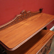 Load image into Gallery viewer, Antique English Mahogany Sideboard or Servery with Drawer and Cupboard Storage. B12359
