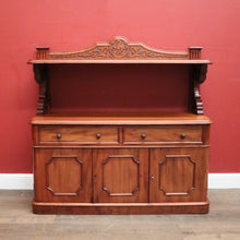 Load image into Gallery viewer, Antique English Mahogany Sideboard or Servery with Drawer and Cupboard Storage. B12359
