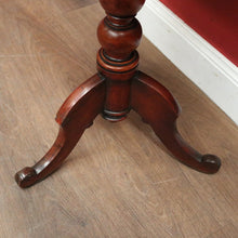 Load image into Gallery viewer, Antique English Mahogany Wine or Lamp Table with Pedestal Base and Tri-Leg Design. B12360.
