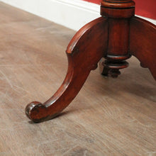 Load image into Gallery viewer, Antique English Mahogany Wine or Lamp Table with Pedestal Base and Tri-Leg Design. B12360.
