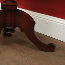 Load image into Gallery viewer, Antique English Mahogany Wine or Lamp Table with Pedestal Base and Tri-Leg Design. B12360.
