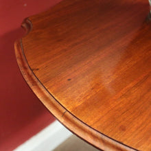 Load image into Gallery viewer, Antique English Mahogany Wine or Lamp Table with Pedestal Base and Tri-Leg Design. B12360.
