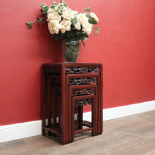 Load image into Gallery viewer, x SOLD Nesting Tables, A Set of 4 Chinese Rosewood Stackable Lam or Side Tables. B12332
