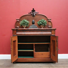 Load image into Gallery viewer, Antique Australian Cedar Shield Door Chiffonier, Felt Lined Drawer. B12373
