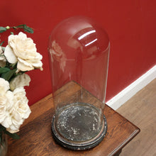 Load image into Gallery viewer, x SOLD Antique French Glass Dome on a Timber Base, Taxidermy or Clock Display Dome. B11737
