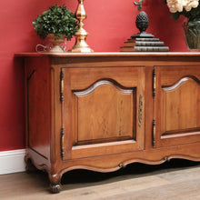 Load image into Gallery viewer, Antique French Cherry Wood Low Four Door Sideboard Cabinet TV Unit. B12427
