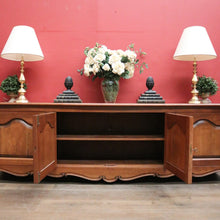 Load image into Gallery viewer, Antique French Cherry Wood Low Four Door Sideboard Cabinet TV Unit. B12427
