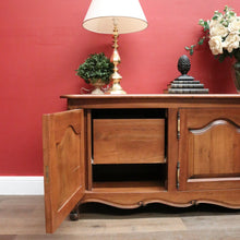 Load image into Gallery viewer, Antique French Cherry Wood Low Four Door Sideboard Cabinet TV Unit. B12427
