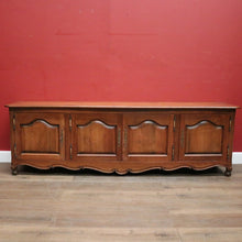 Load image into Gallery viewer, Antique French Cherry Wood Low Four Door Sideboard Cabinet TV Unit. B12427
