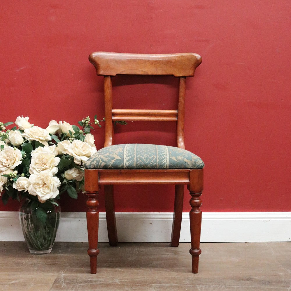 Antique English Mahogany Office Chair, Dressing Table Chair or Hall Chair. B12077