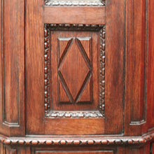 Load image into Gallery viewer, x SOLD Antique French China Cabinet, French Oak, Glass Shelves, Door and Sides, Key.
