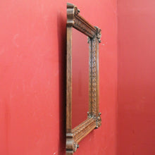 Load image into Gallery viewer, x SOLD Antique French Oak Mirror, Carved Frame, Ready to hang, New Mirror. B11992
