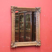 Load image into Gallery viewer, x SOLD Antique French Oak Mirror, Carved Frame, Ready to hang, New Mirror. B11992
