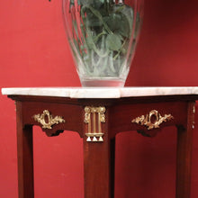 Load image into Gallery viewer, Antique French Mahogany &amp; Marble Jardiniere Stand, Planter or Statue Stand with Gilt Brass Mounts. B12114
