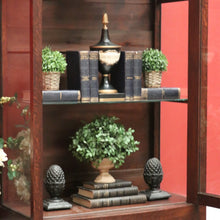 Load image into Gallery viewer, Antique French Oak and Curved Glass Door China Cabinet or Display Cupboard. B12095
