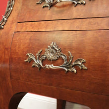 Load image into Gallery viewer, Antique French Walnut and Marble Chest of Drawers or Hall Way Cabinet, Gilt Brass Mounts and Handles. B12087
