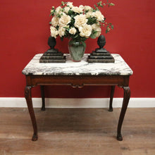 Load image into Gallery viewer, Antique French Walnut and Marble Top Centre Table, Console Table, Hall Table or Desk. B12084
