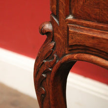 Load image into Gallery viewer, x SOLD Pair of Antique French Oak and Marble Top Bedside Cabinets or Lamp Tables. B12090
