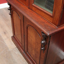 Load image into Gallery viewer, Antique Australian Cedar Two-Height Four Door Bookcase or Display China Cupboard. B12120
