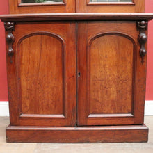 Load image into Gallery viewer, Antique Australian Cedar Two-Height Four Door Bookcase or Display China Cupboard. B12120
