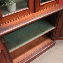 Load image into Gallery viewer, Antique Australian Cedar Two-Height Four Door Bookcase or Display China Cupboard. B12120
