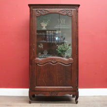 Load image into Gallery viewer, Antique French Oak Single Door China Cabinet, Display Cupboard or Bookcase. B12092
