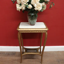 Load image into Gallery viewer, Antique French Gilt Lamp or Side Table with a Cane Tier Base. B12106
