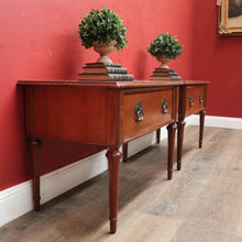 Load image into Gallery viewer, A Pair of Vintage Van Treight Lamp Tables or Bedside Tables with Drawers. B12121
