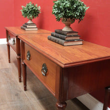 Load image into Gallery viewer, A Pair of Vintage Van Treight Lamp Tables or Bedside Tables with Drawers. B12121
