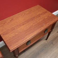 Load image into Gallery viewer, A Pair of Vintage Van Treight Lamp Tables or Bedside Tables with Drawers. B12121
