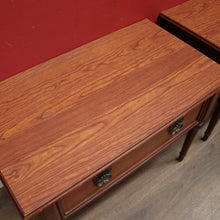 Load image into Gallery viewer, A Pair of Vintage Van Treight Lamp Tables or Bedside Tables with Drawers. B12121
