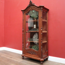 Load image into Gallery viewer, Antique French Oak China Cabinet, Display Cupboard or Bookcase. B12105
