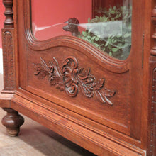 Load image into Gallery viewer, Antique French Oak China Cabinet, Display Cupboard or Bookcase. B12105
