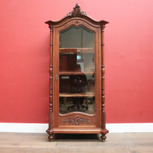 Load image into Gallery viewer, Antique French Oak China Cabinet, Display Cupboard or Bookcase. B12105
