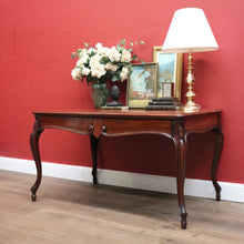 Load image into Gallery viewer, Antique French Mahogany Two Drawer Office Desk, Student Desk or Small Dining Table. B12118
